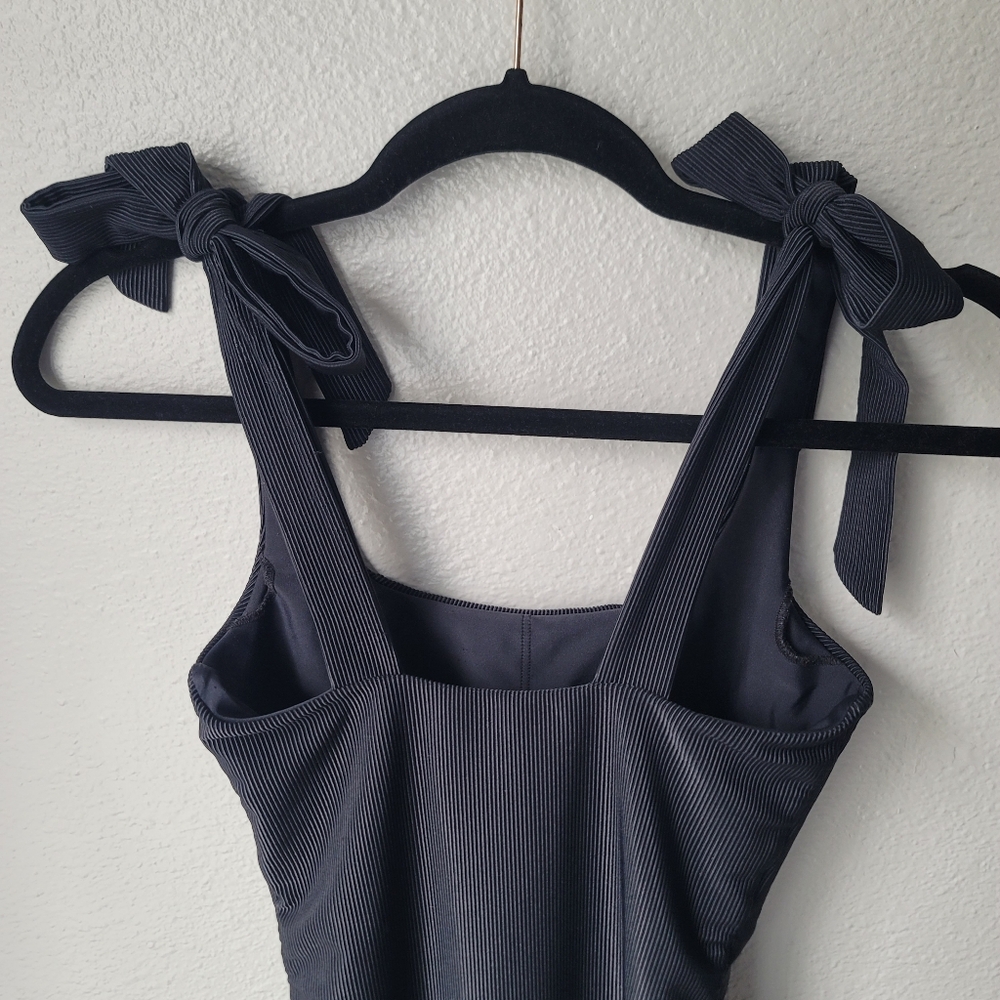 Beach Riot Sydney Ribbed One-Piece Cheeky Swimsuit Size XSmall Color Black - Picture 6 of 8